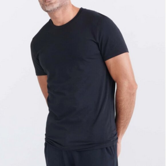SAXX Men's Drop Temp Cooling Cotton Short Sleeve Crewneck Tee - Picture 1 of 2
